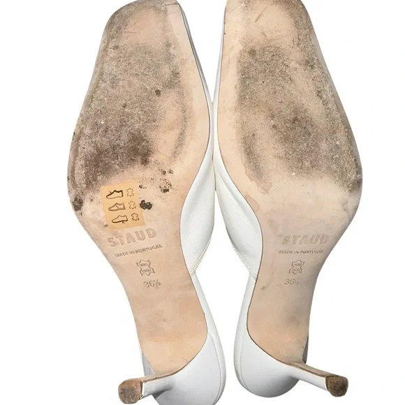 STAUD Otto 90 Mules in Smooth Leather - Picture 7 of 8